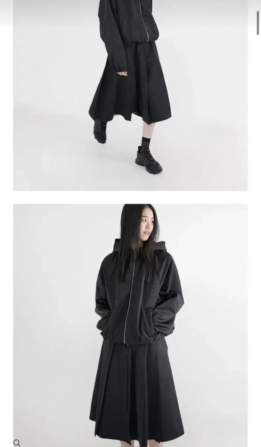 유노이아 윈드플리츠스커트 미디스커트 s 새상품 상품이미지2