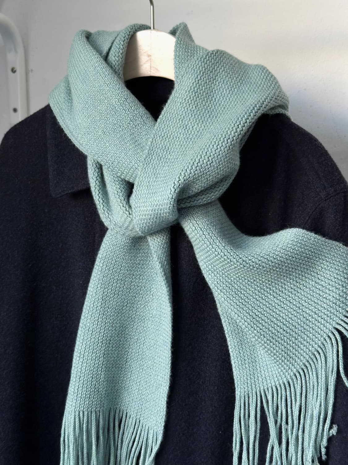 Multi pattern loose knit muffler 상품이미지1