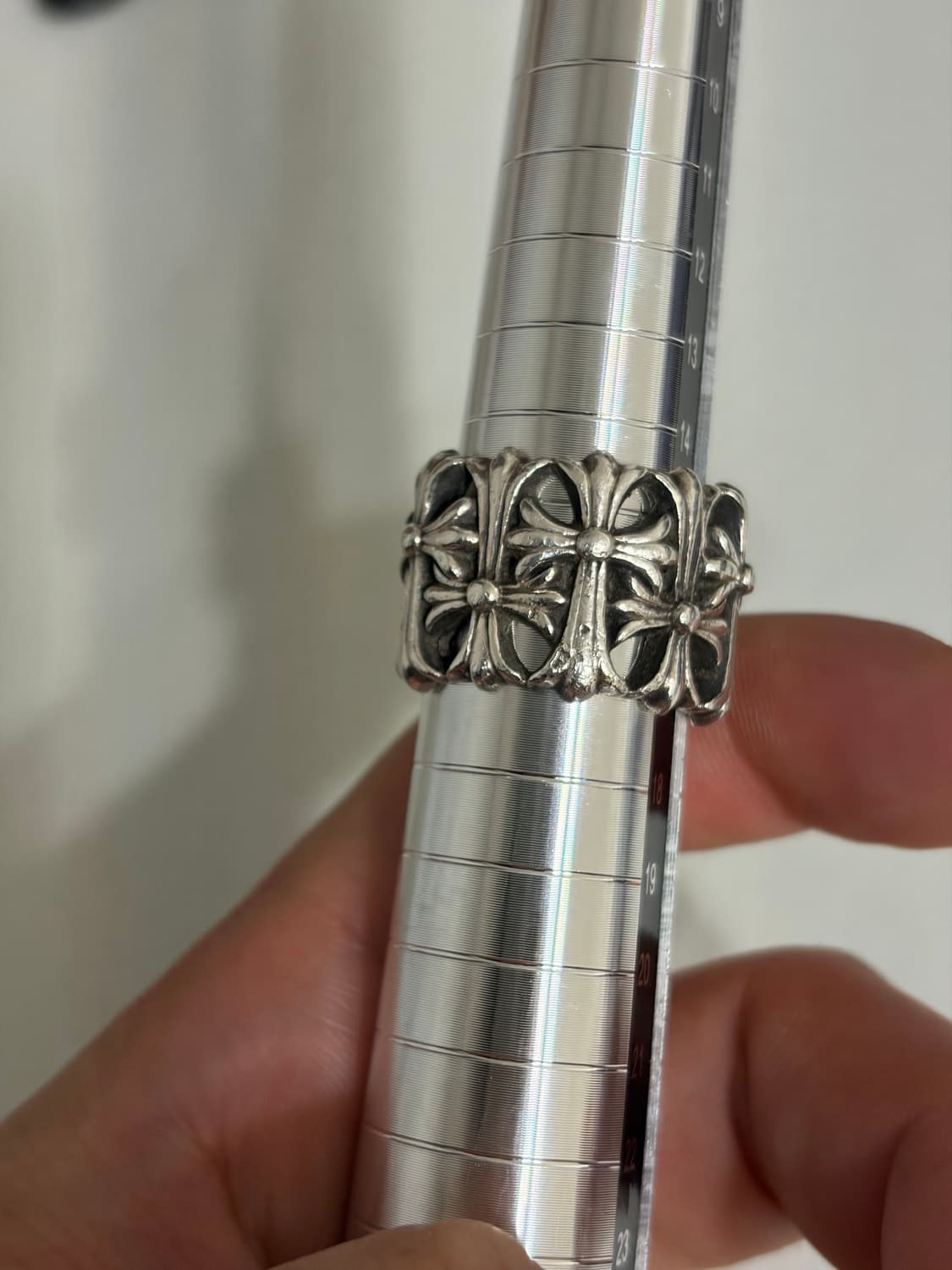 크롬하츠 세메터리 라운드링 14-15호 상품이미지2