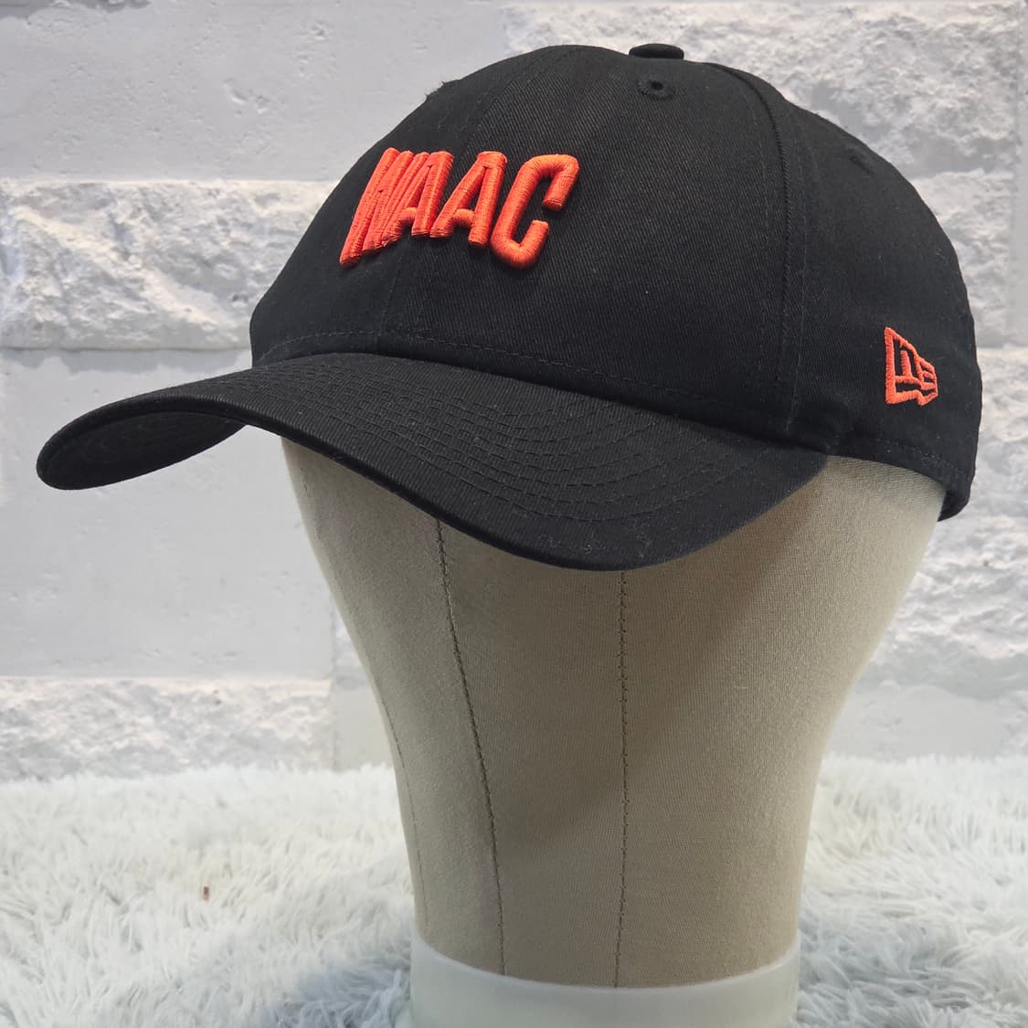 L8-6:WAACx뉴에라 9FORTY 골프캡 블랙 오렌지(약 56-59 상품이미지3