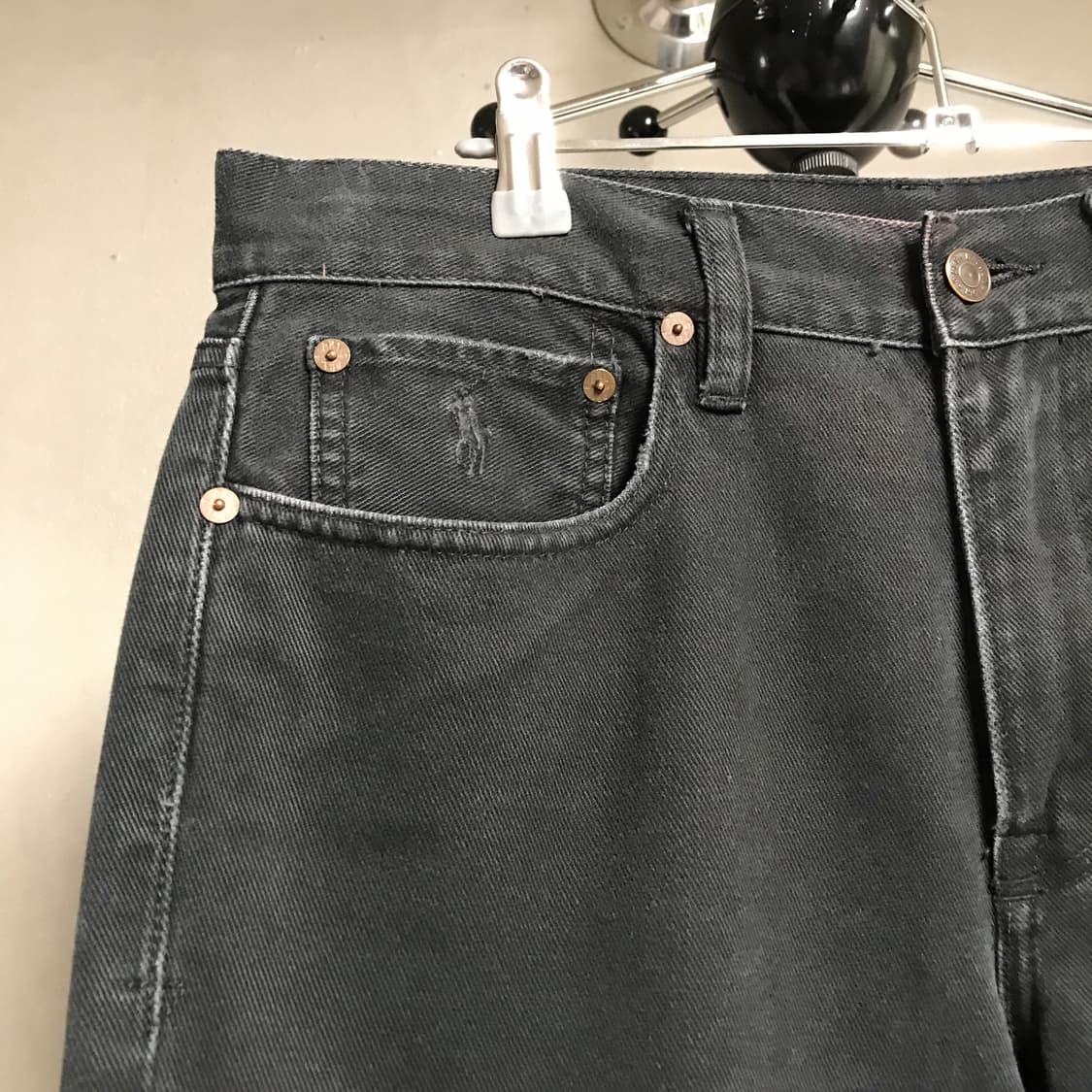 폴로 랄프로렌 흑청 데님 팬츠 32/32 상품이미지4