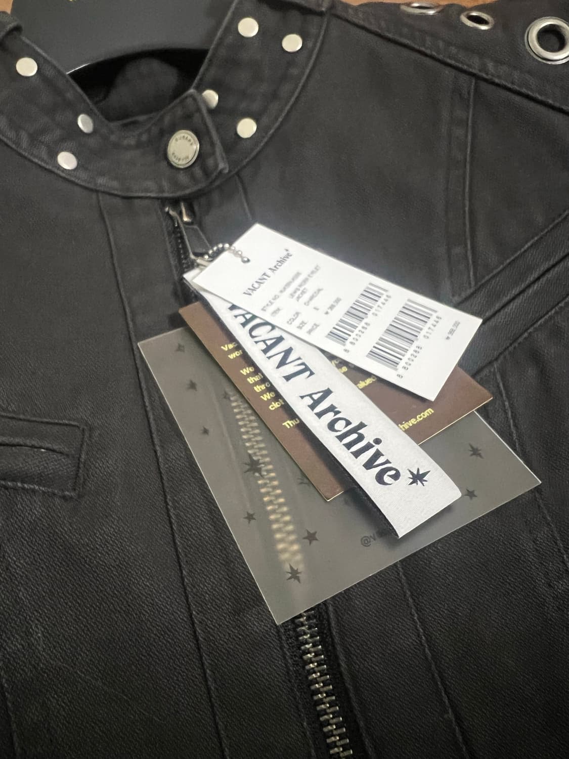 베이컨트 아카이브 우먼 루이스 라이더 아일렛 자켓 차콜 상품이미지3