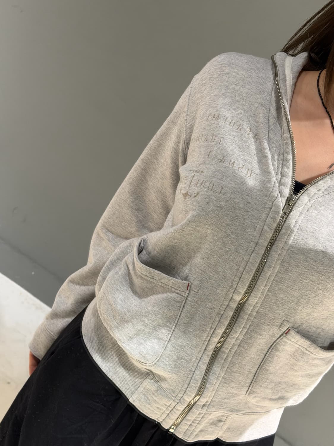 collar detail pocket zip-up 상품이미지4