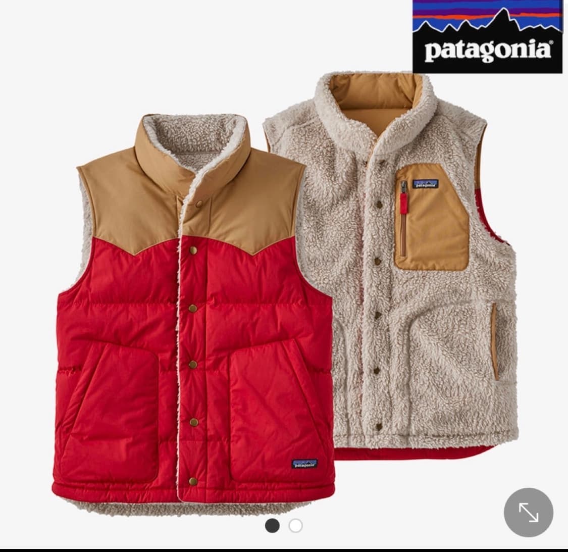 파타고니아 양면 다운 베스트 상품이미지1