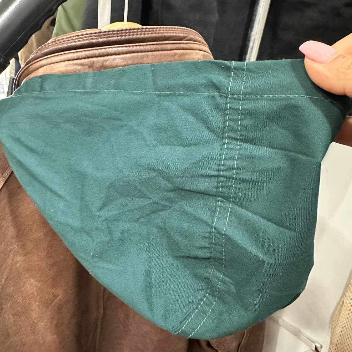 노티카 90s 브라운 양가죽 봄버 자켓L 상품이미지10