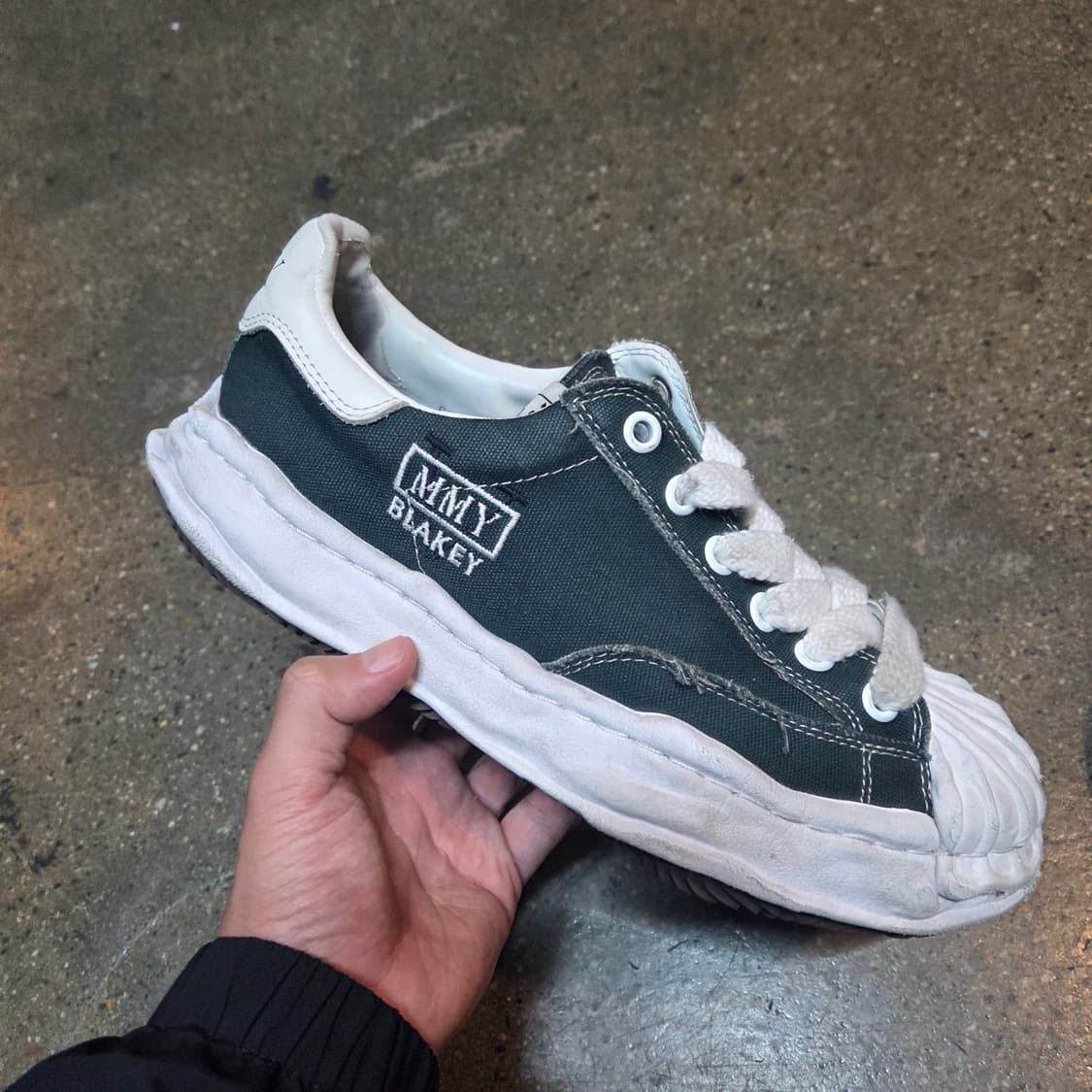 메종 미하라 야스히로 x 오딧세이 블레이키 OG 솔 캔버스 스니커즈 43 상품이미지4