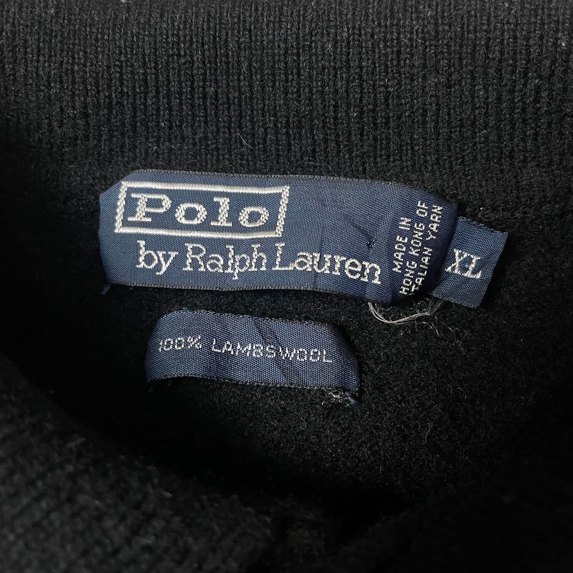 폴로랄프로렌 블루포니 블랙 울100 카라 긴팔 니트 XL 상품이미지4