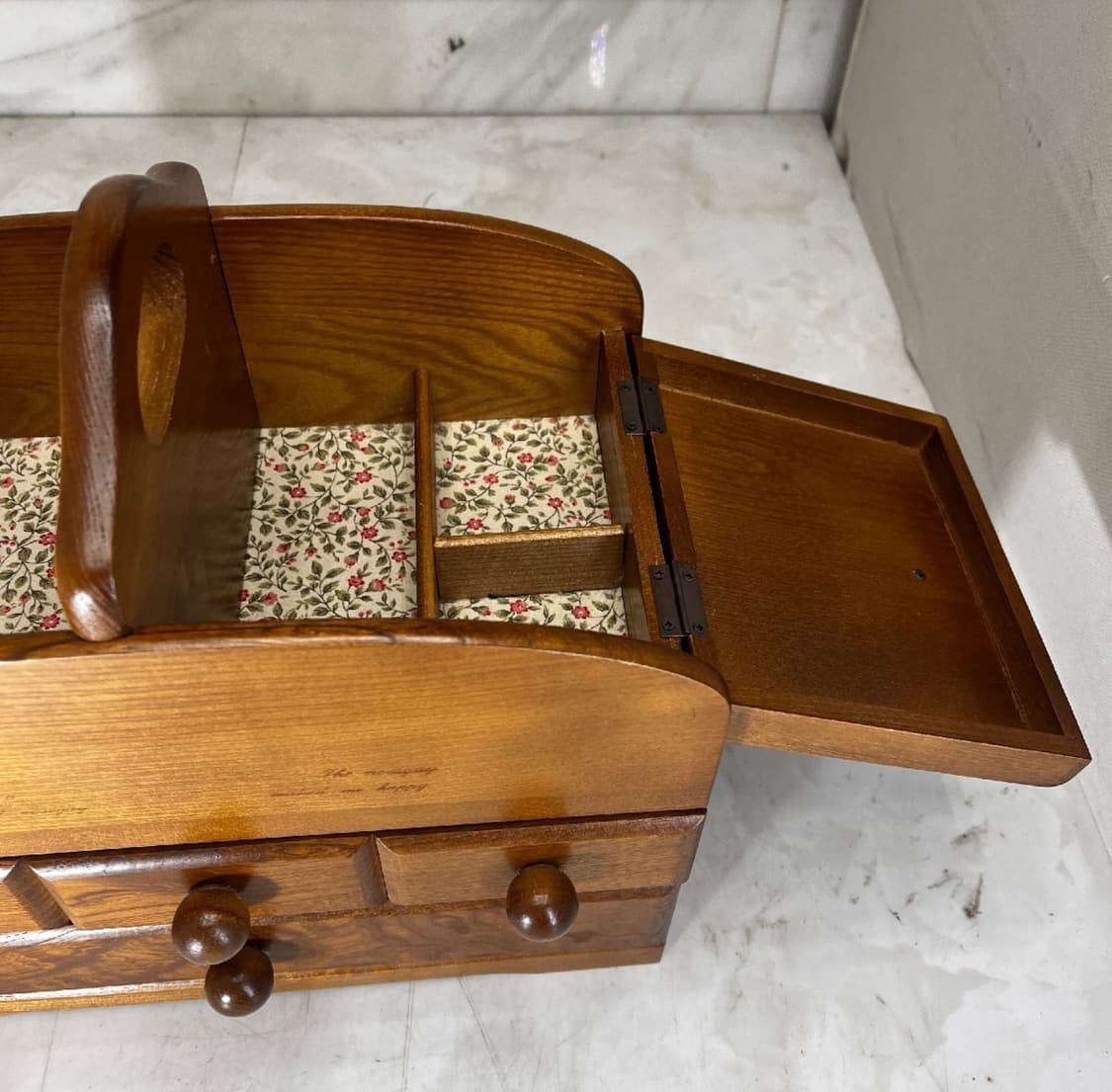 슈케어박스 원목 보관함 3단 라운드 상품이미지8