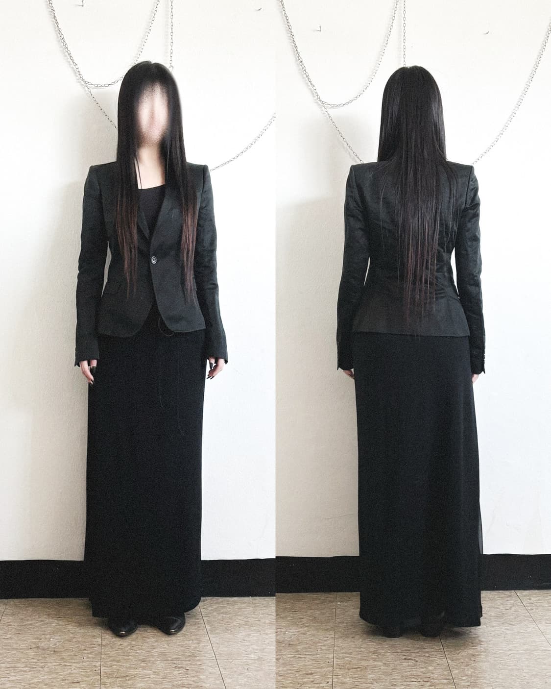 닐바렛 나이프 슬림핏 크롭 코튼 블레이져 상품이미지1