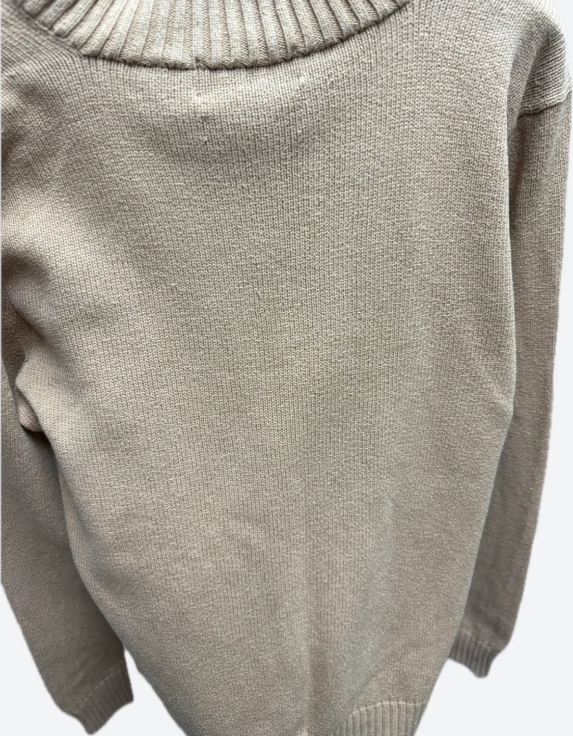 정품 폴로랄프로렌 베이지 포니 니트 집업 L 상품이미지2