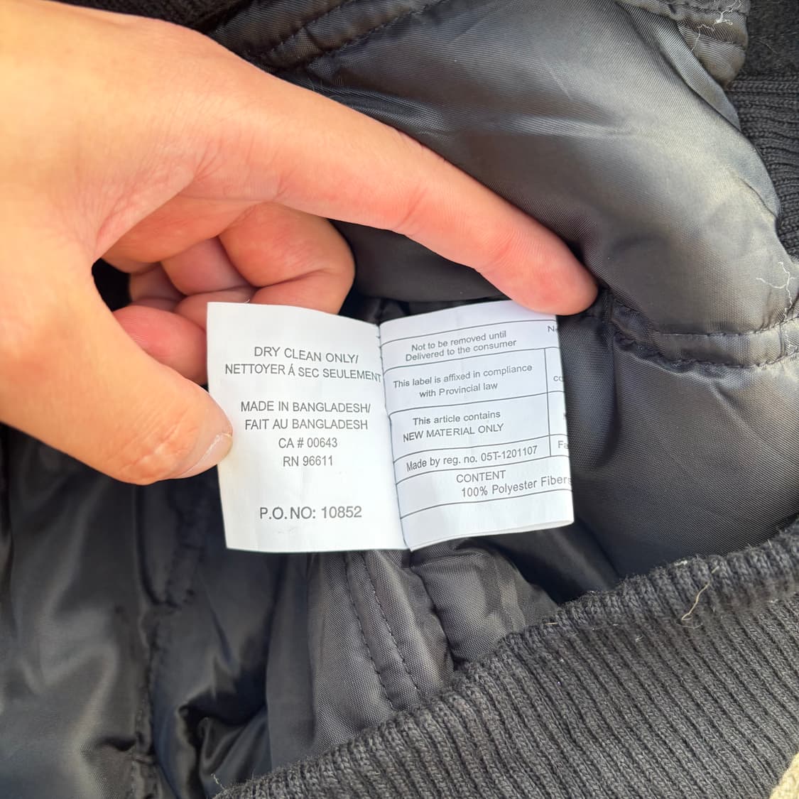 00s CANADA 빈티지 울 바시티 자켓 2XL 상품이미지7