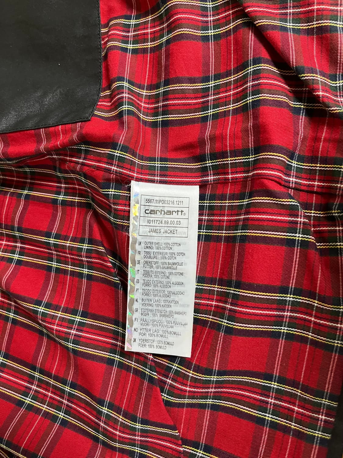칼하트 제임스 자켓 블랙 carhartt wip 상품이미지4