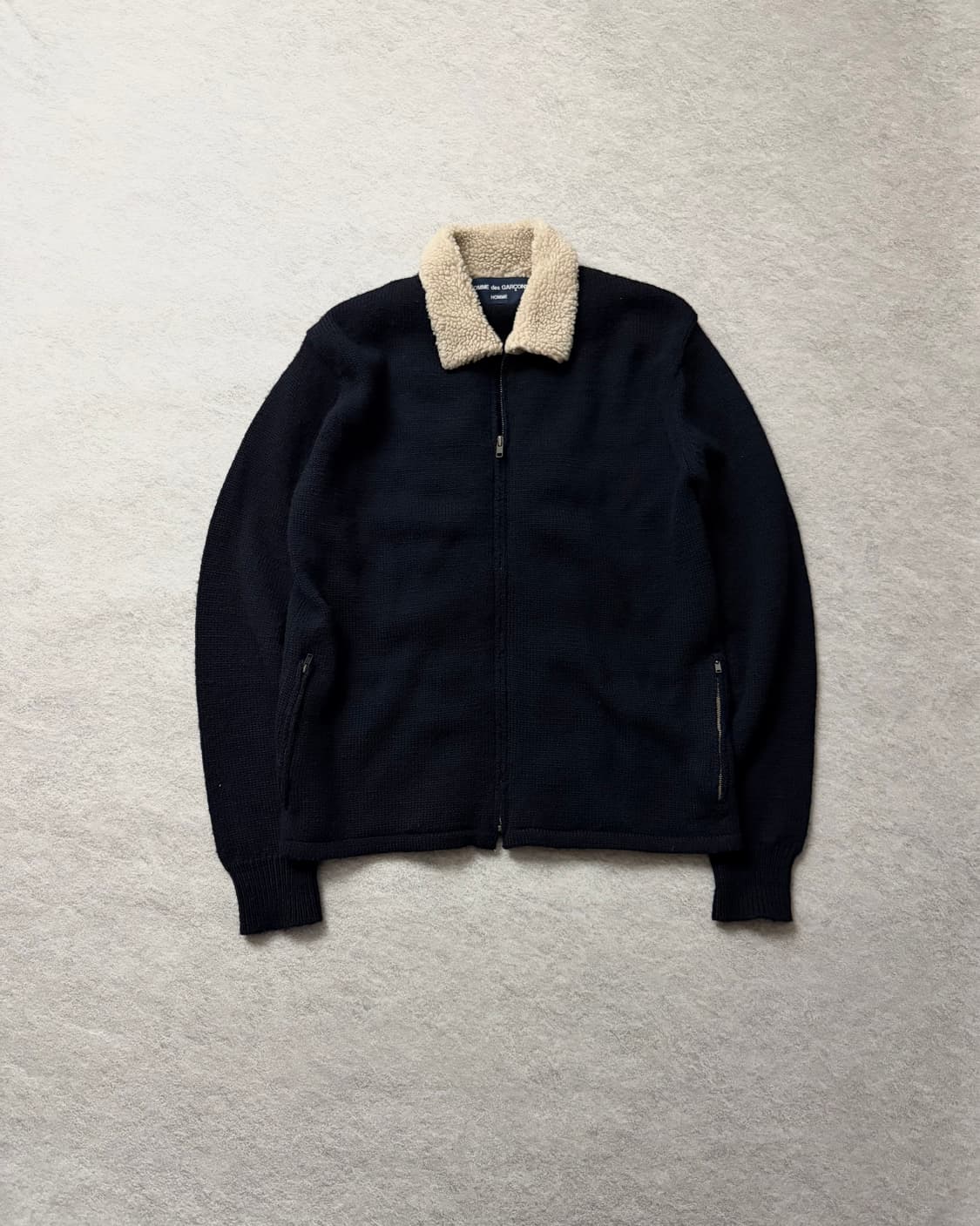 꼼데가르송 옴므 2005 시어링 니트집업 상품이미지1