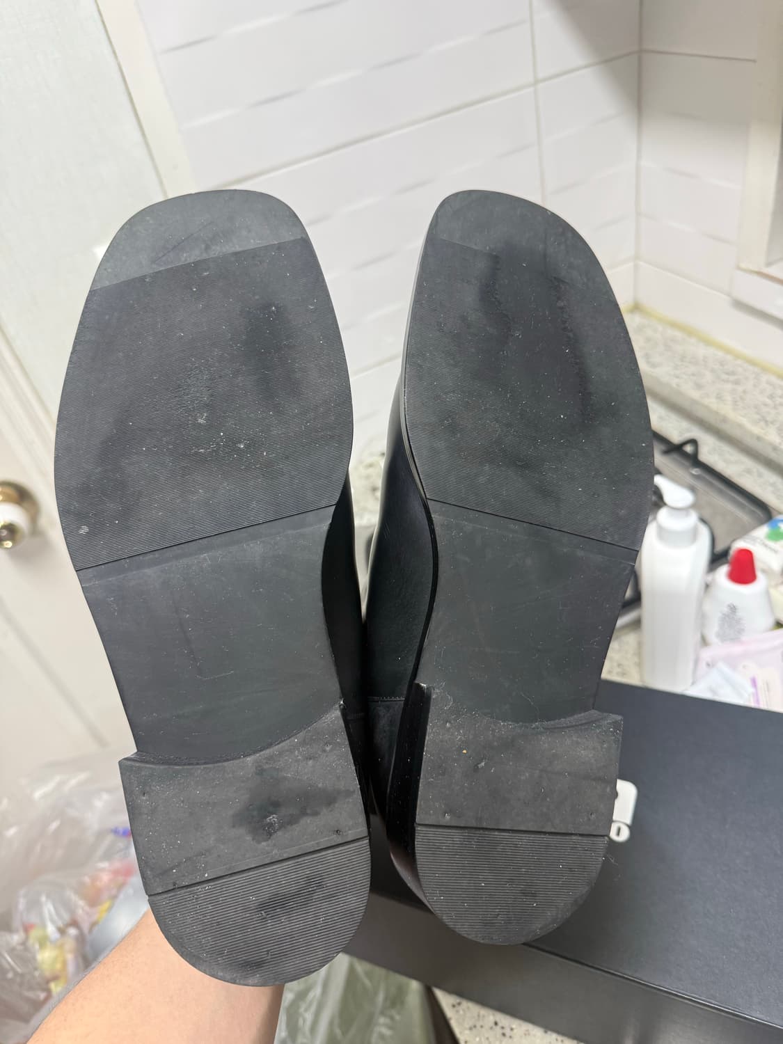 로맨틱무브 셀렉션 스퀘어토 첼시 부츠 R21M025 블랙 265판 상품이미지6