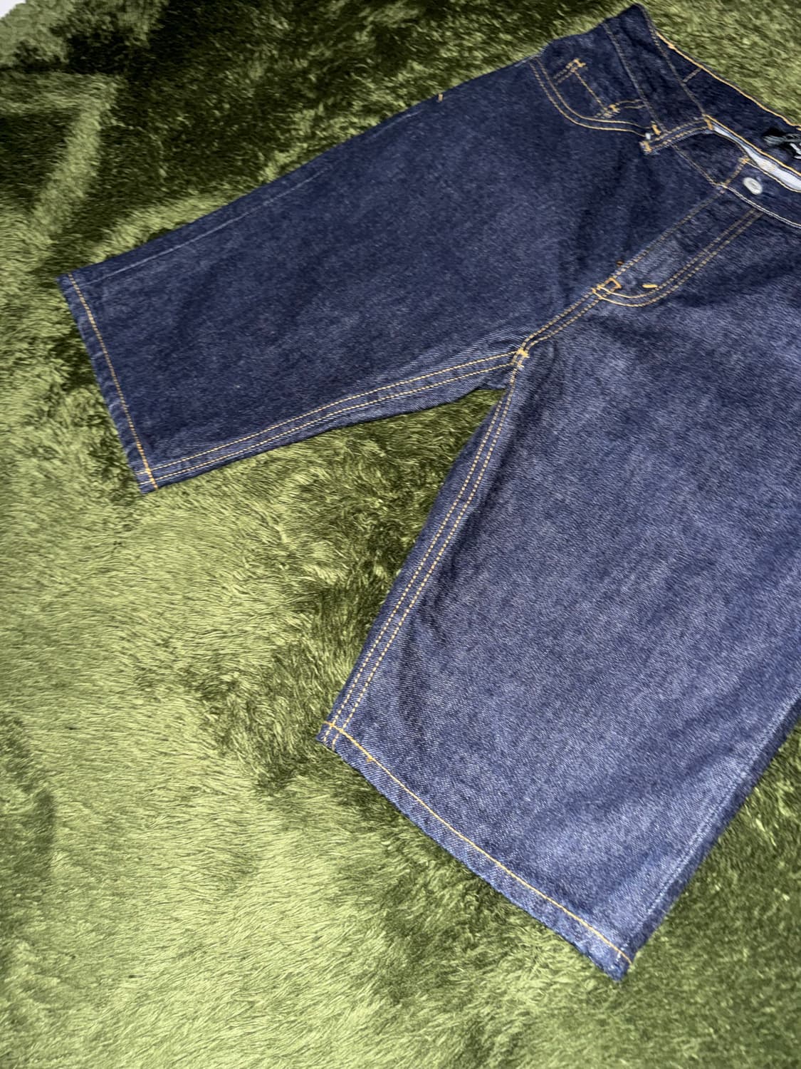 [L] BEAMS 빔즈 Made in Japan 데님 쇼츠 딥 인디고 상품이미지5