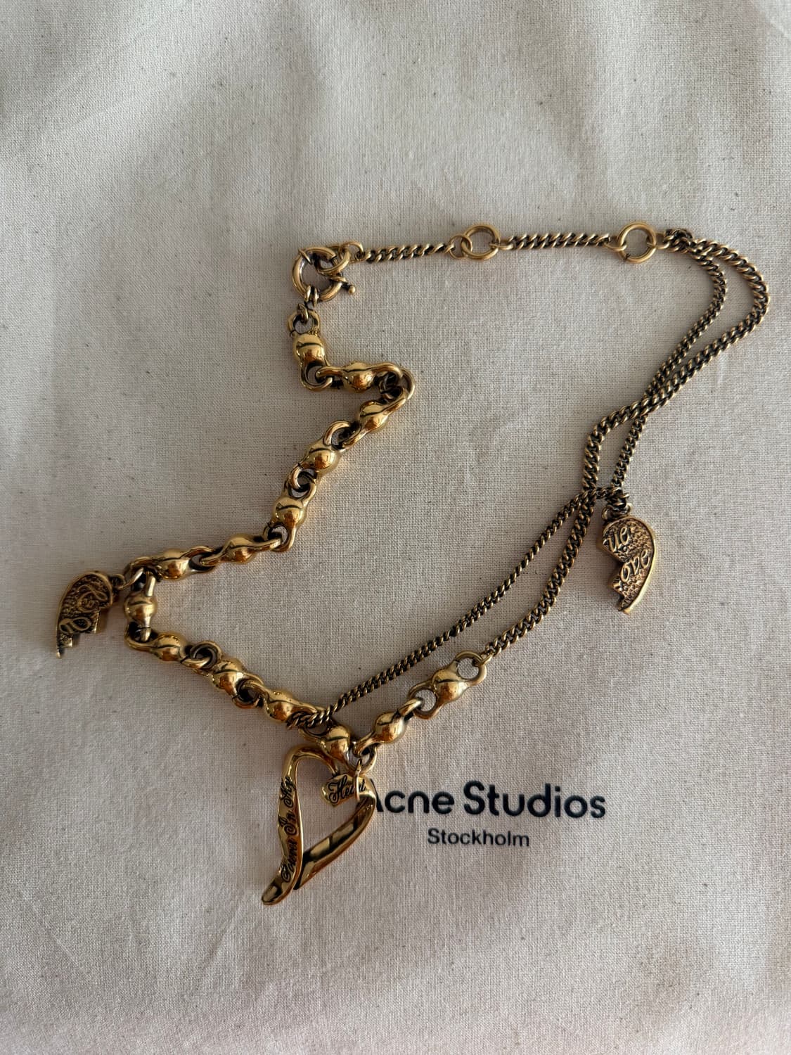 Acne Studios 하트 체인 에 상품이미지3