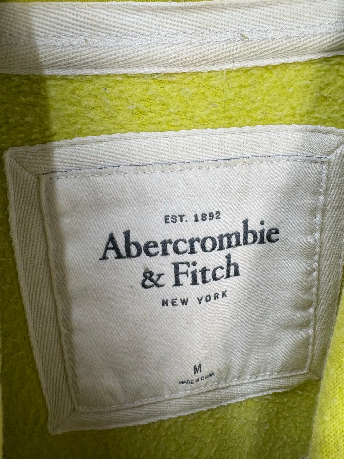 아베크롬비 y2k 라임 그린 후드집업 A2891 상품이미지4