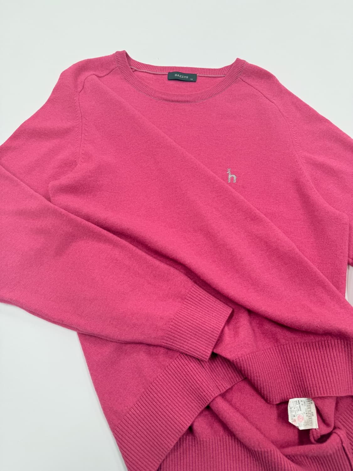 Hazzys 베이직 로고 니트 상품이미지5