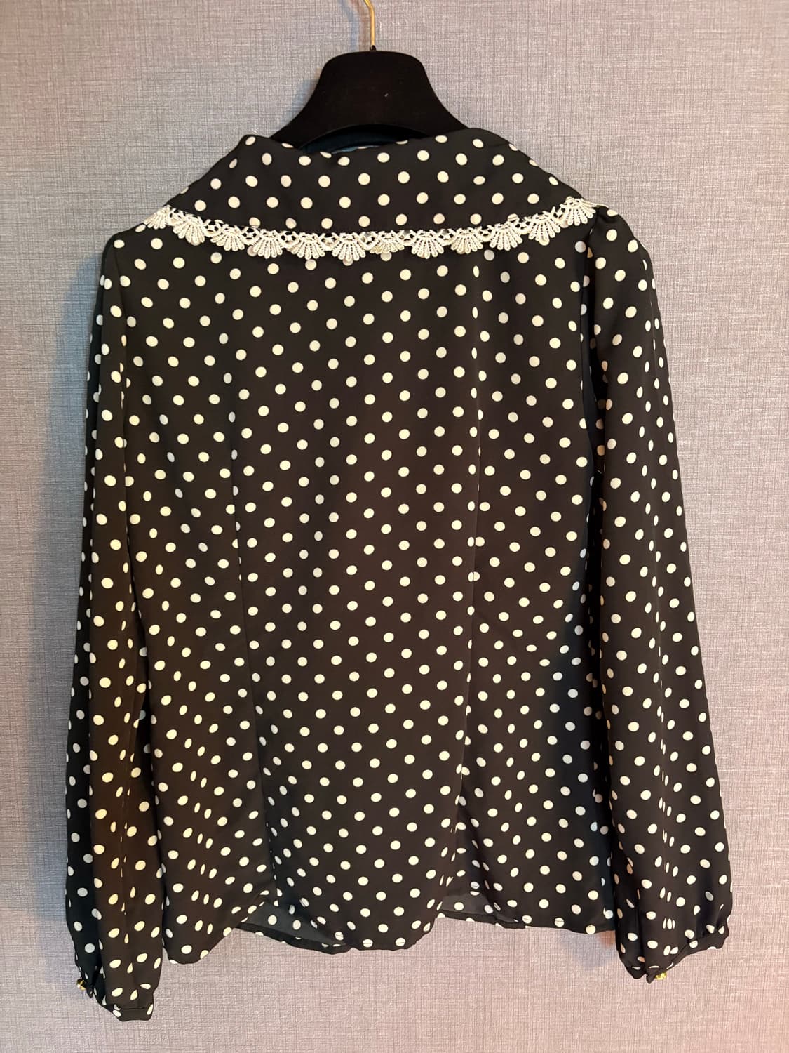 도트 레이스 블라우스 Japan 상품이미지5