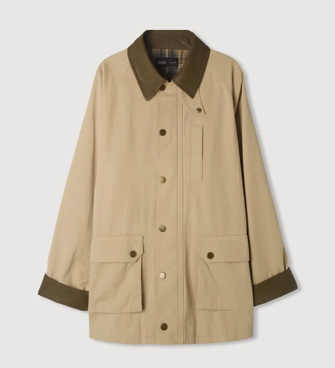 (새제품) 카라배색 하프 워크 자켓_MIWJKFT02C 상품이미지1