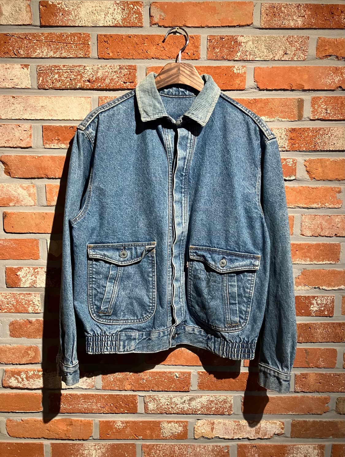 80s 90s USA 빈티지 리바이스 A2 봄버 데님 자켓 상품이미지2