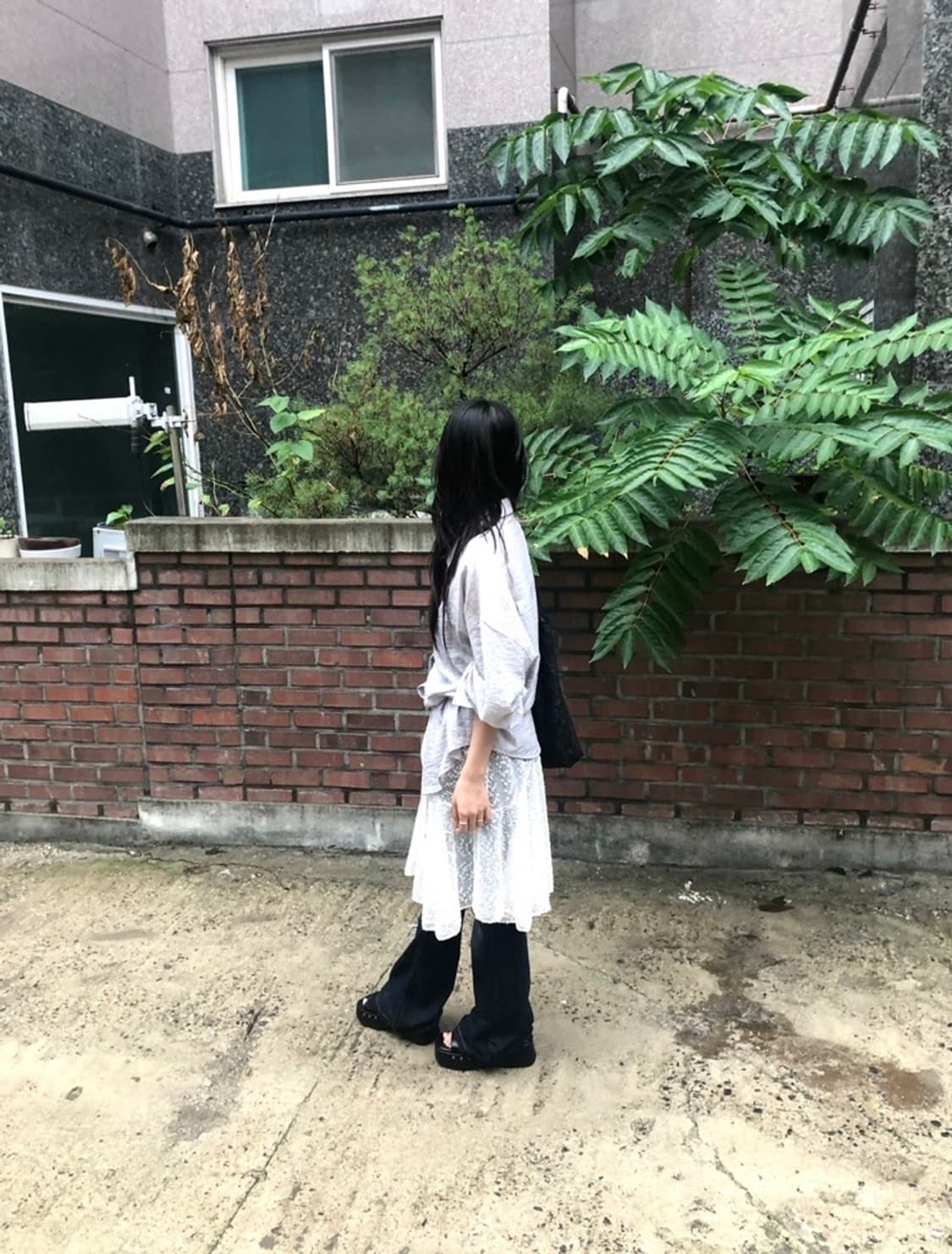 새상품) 튜프티 스팽글 레이어드 스커트 상품이미지2