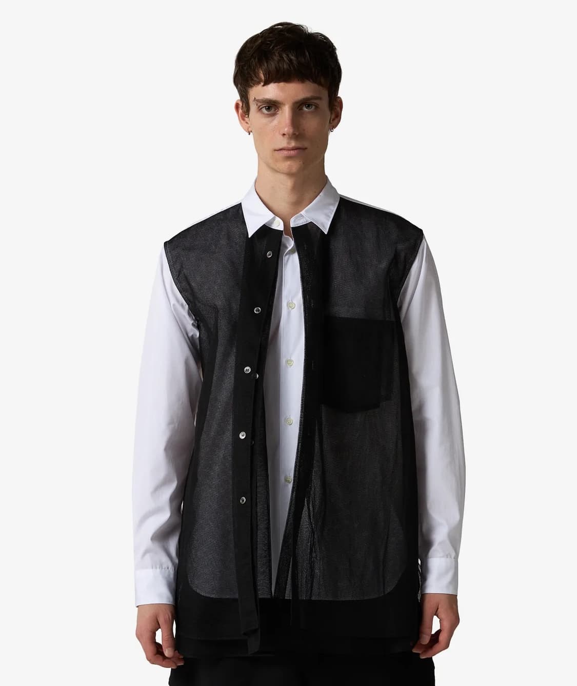 꼼데가르송 옴므플러스 / 25SS 튤 셔츠 / L 상품이미지6