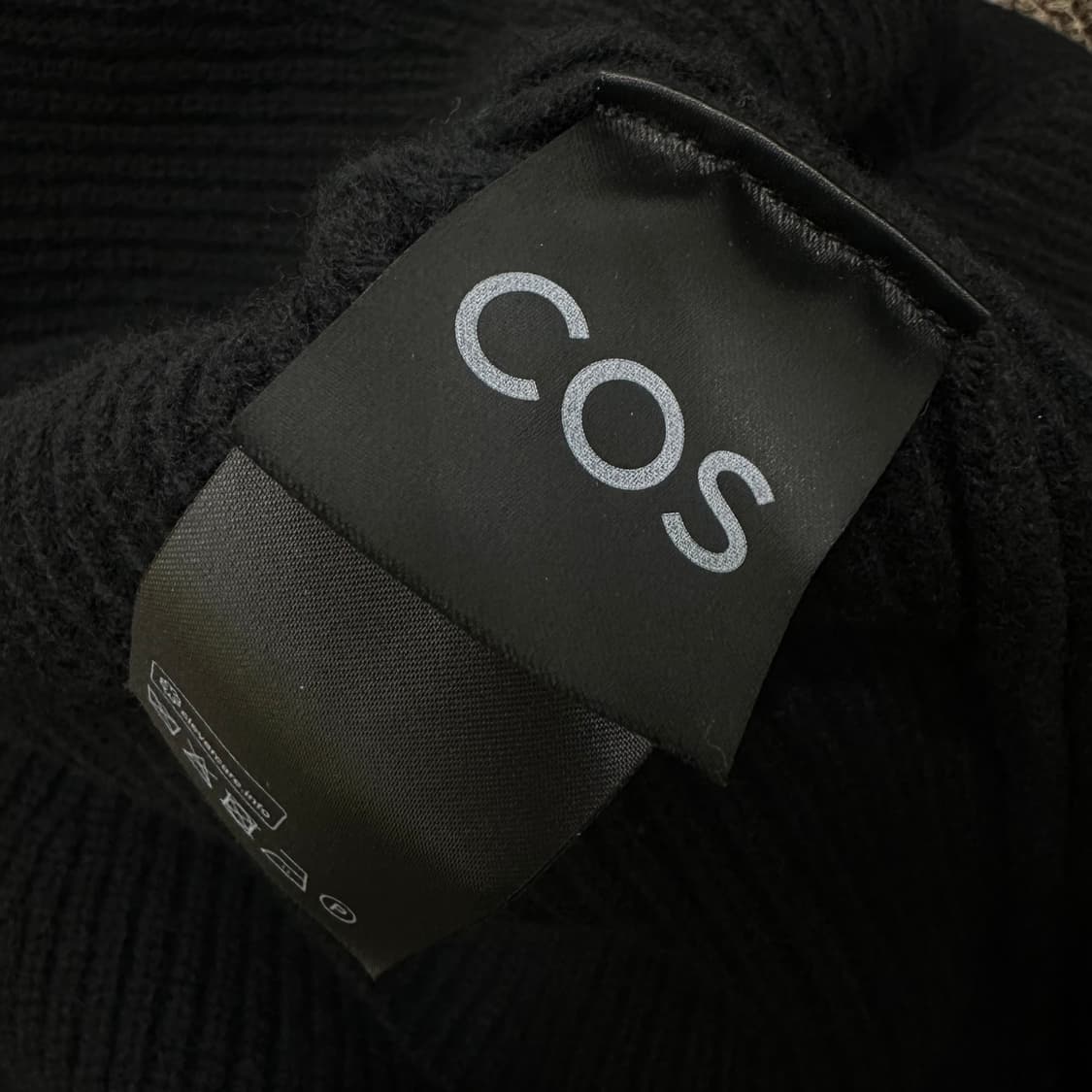 COS 코스 여성 니트 골지 롱 원피스 블랙 S 상품이미지8