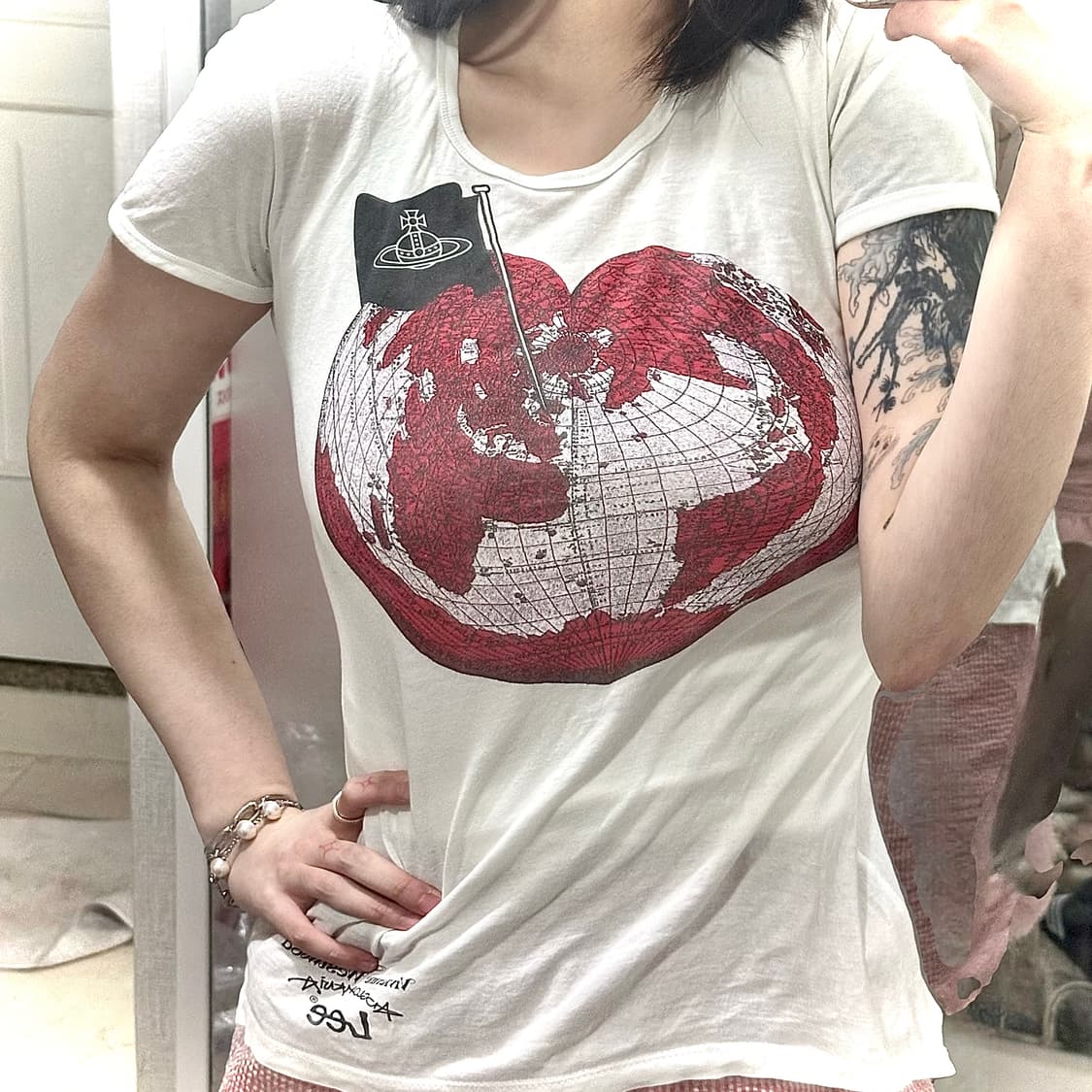hysterical glamour & LEE 지구본 티 상품이미지2
