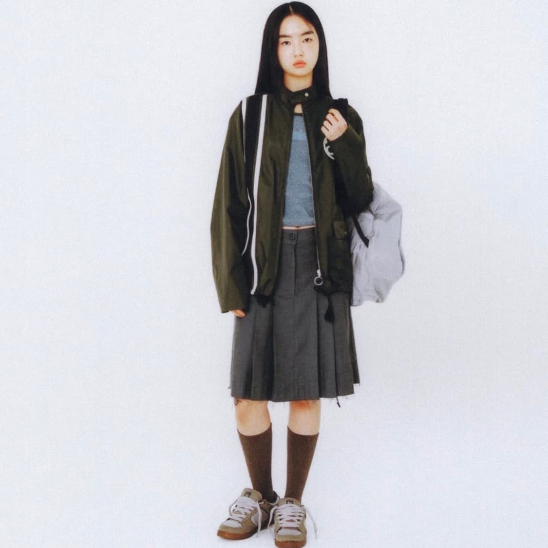 [에이이에이이 aeae] pleat skirt (미디 스커트) 상품이미지4