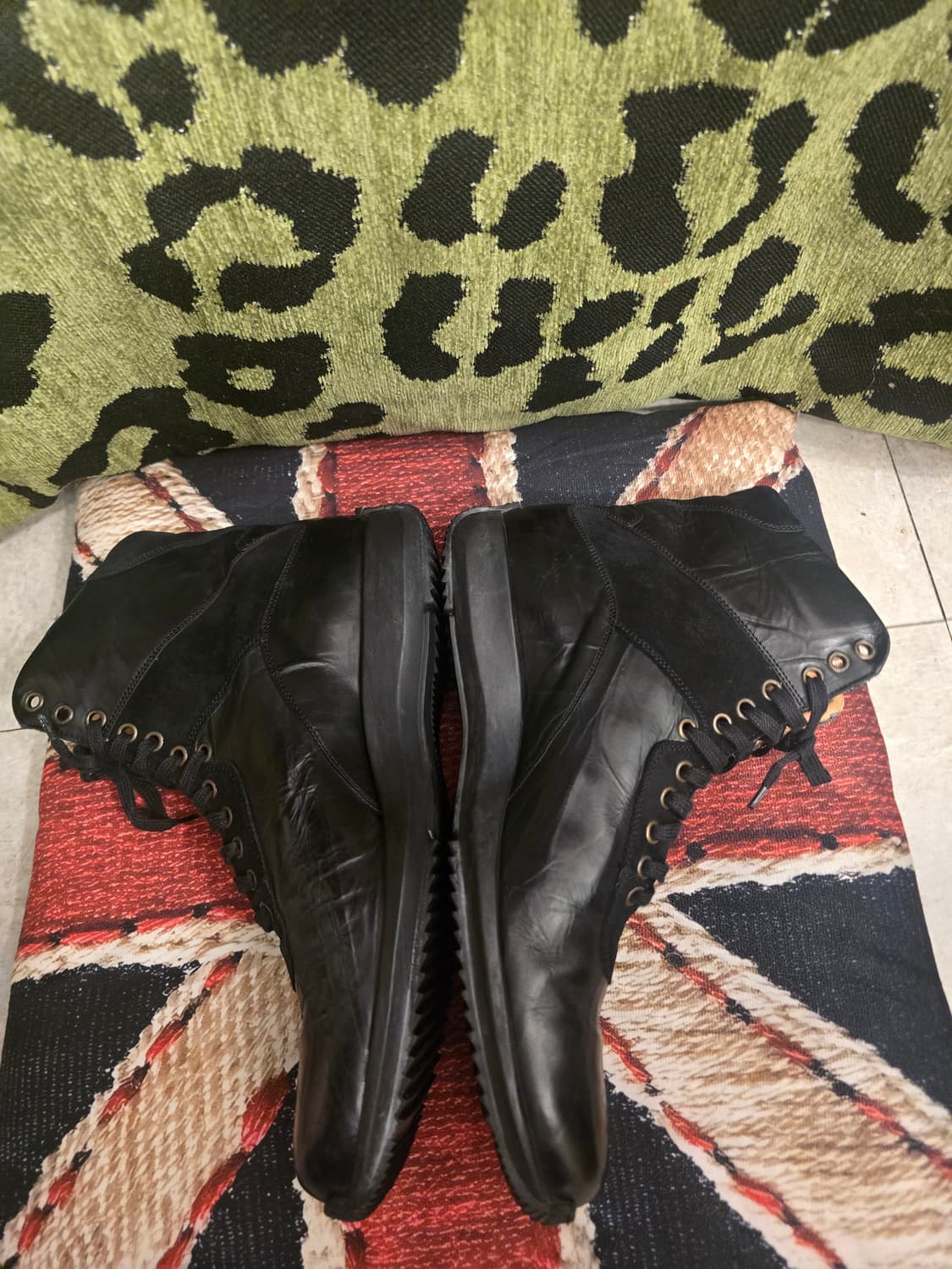 GOMMUS이탈리아 빈티지 레더 하이탑 부츠 상품이미지4