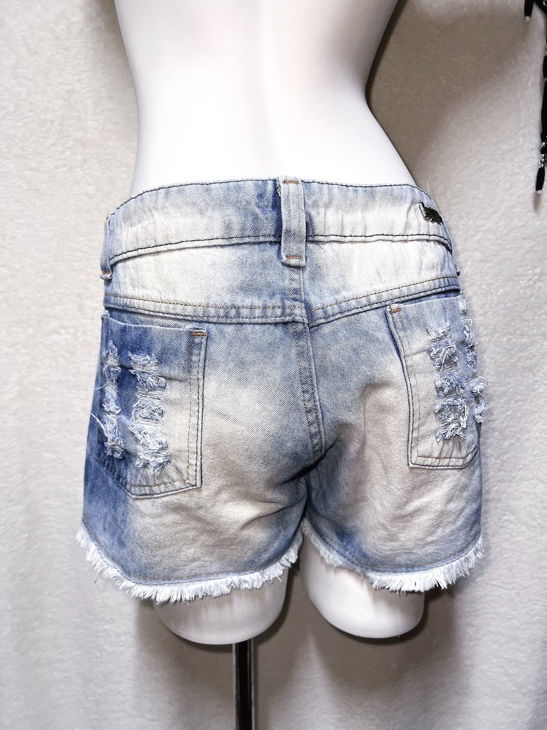 아이스진 오네갸루 펑크 y2k 와투케 00s 데님 버튼 미니스커트 핫팬츠 상품이미지5