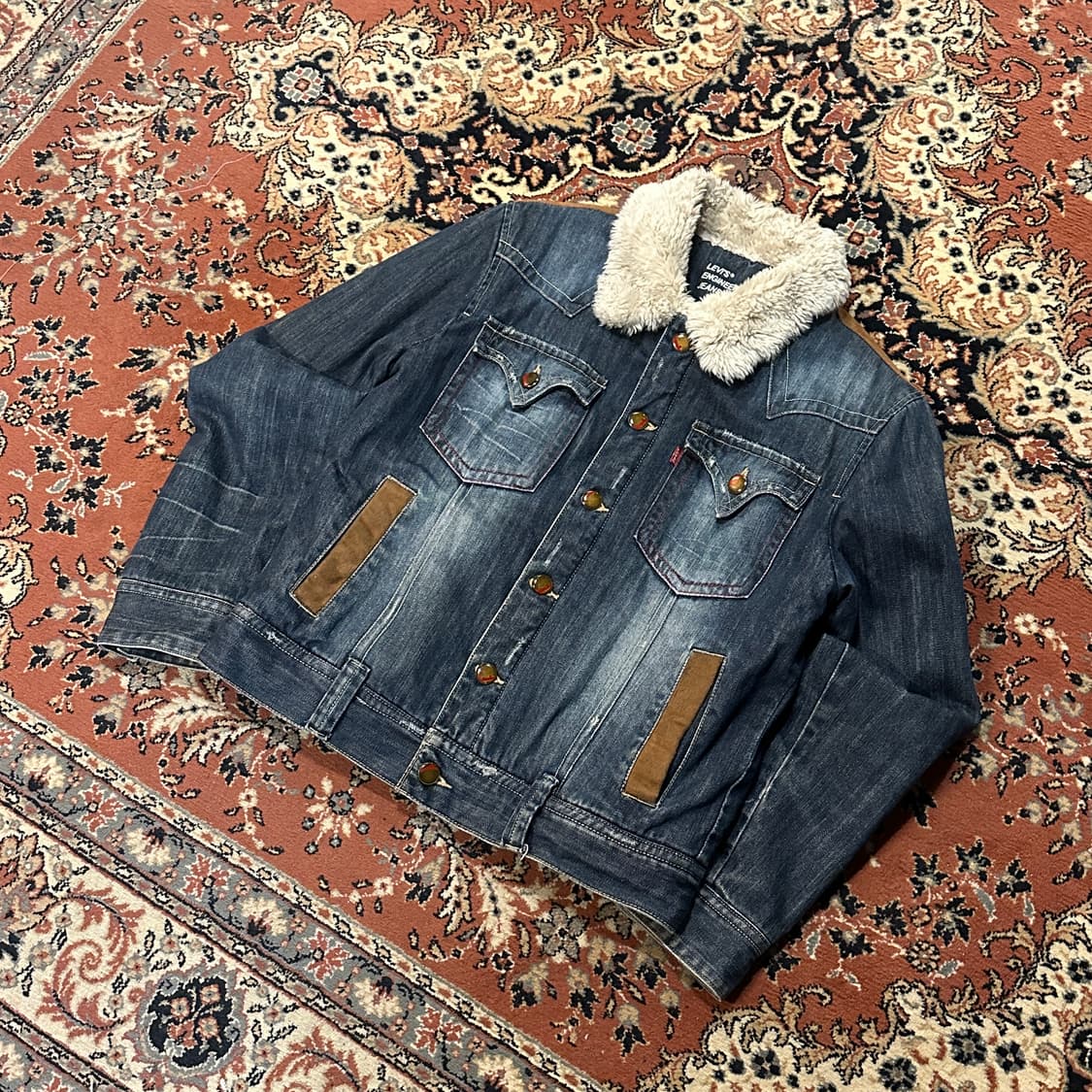 리바이스 엔지니어드 웨스턴 쉐르파 데님 자켓 (M) 상품이미지2