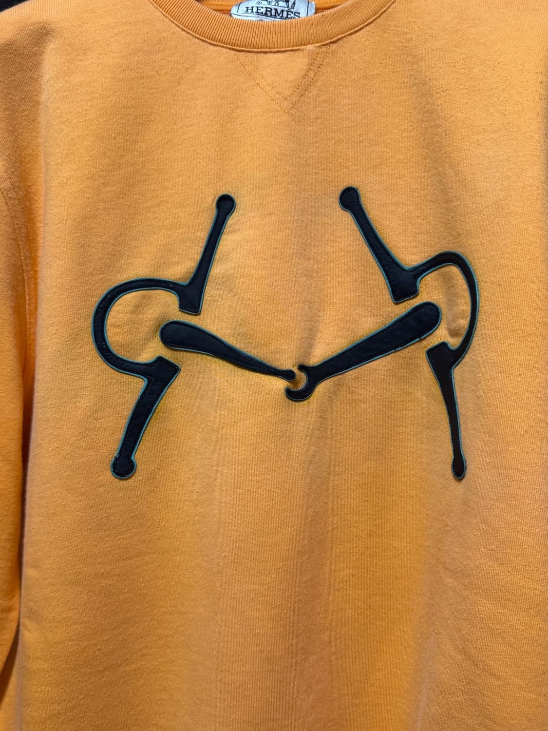 에르메스 그래픽 프린트 크루 넥 풀오버 맨투맨 옐로우 L  상품이미지2