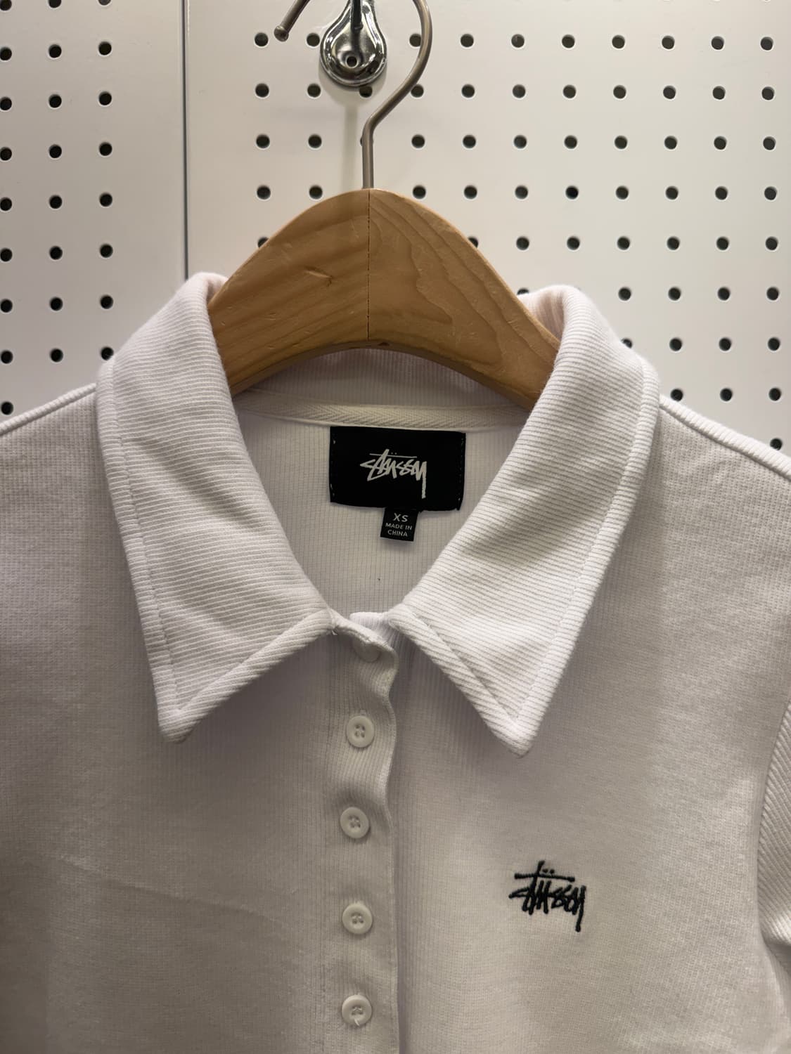 스투시 슬림핏 여성 카라 티셔츠 U473 상품이미지4