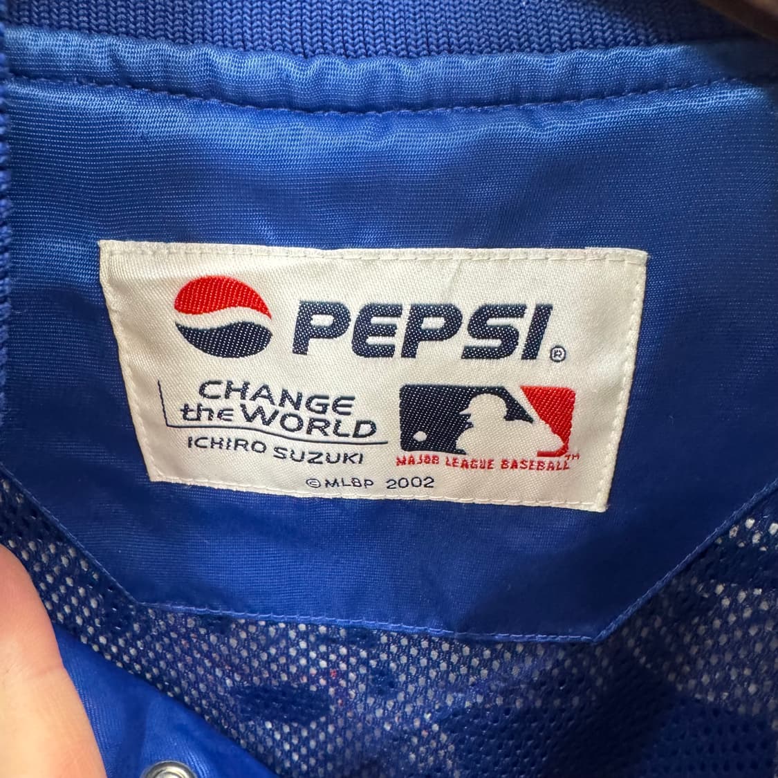 00s MLB X 이치로 스즈키 펩시 스타디움 자켓 블루 상품이미지6