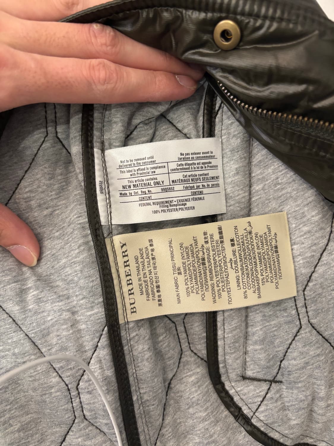 BURBERRY BRIT 버버리 브릿 퀼팅 조끼 L 상품이미지5