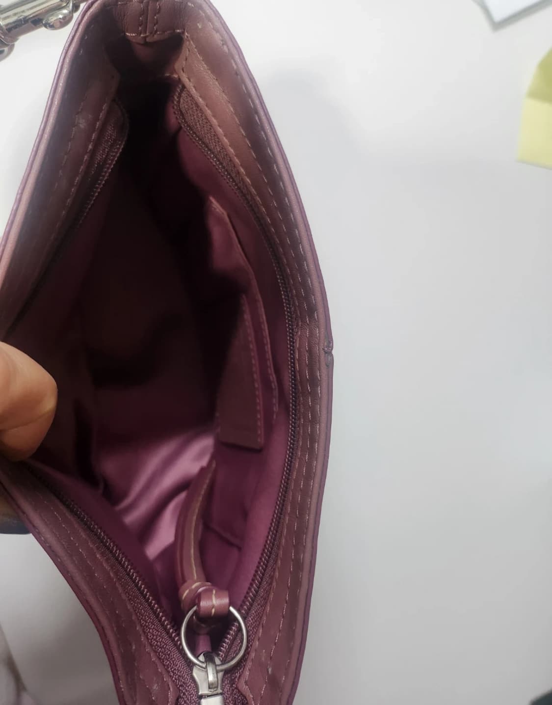 Coach 코치 시그니처 핑크 버건디 숄더백 상품이미지9