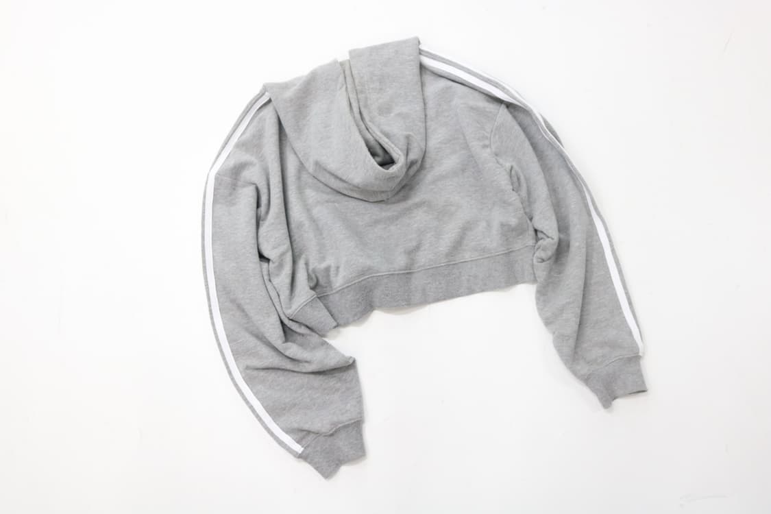 MLB 엠엘비 빈티지 뉴욕양키스 사이드라인 크롭 후드 집업 L 상품이미지8