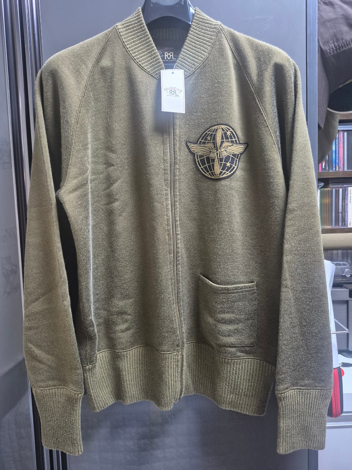 RRL 밀리터리 짚업 가디건 상품이미지1