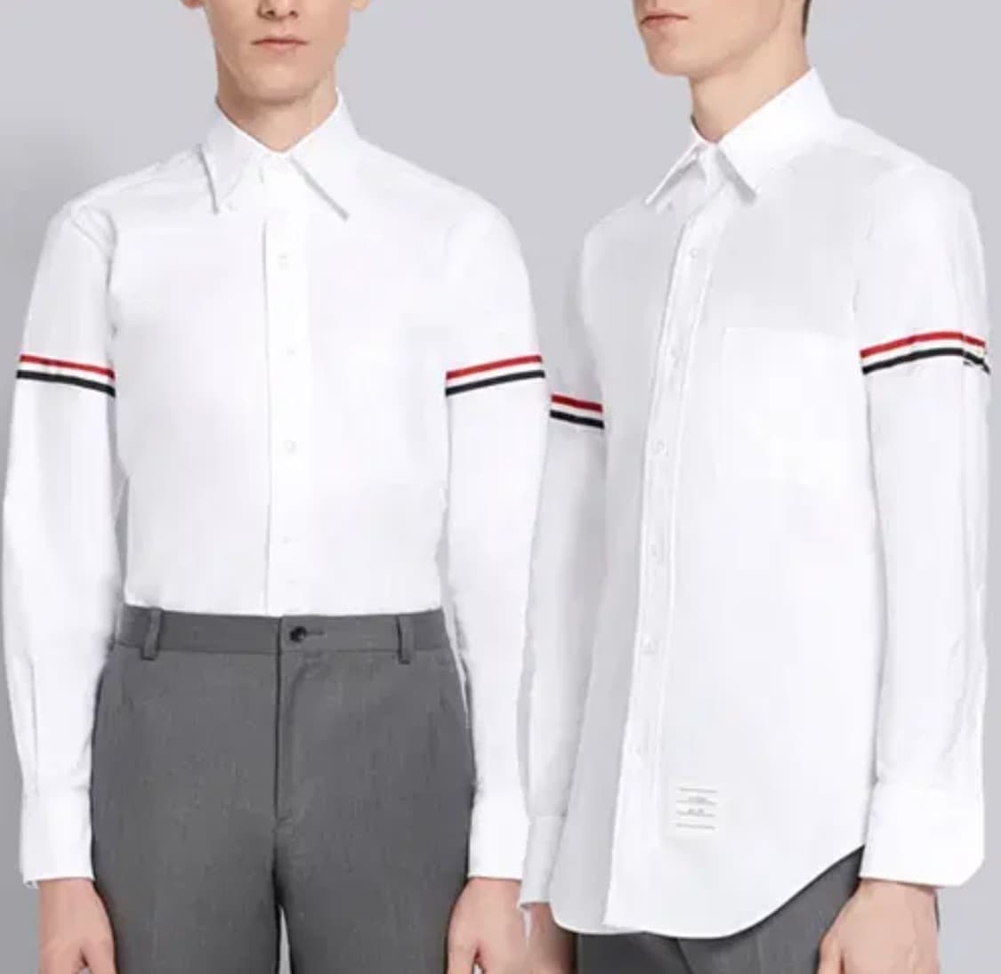 [5사이즈] 톰브라운 암밴드 셔츠 화이트 상품이미지1