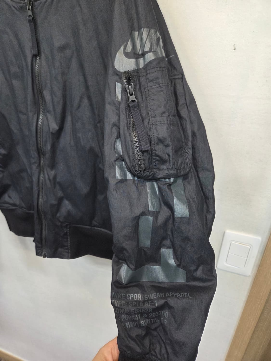 나이키 윈터 에어포스1 리버시블 항공 자켓 xl 상품이미지5