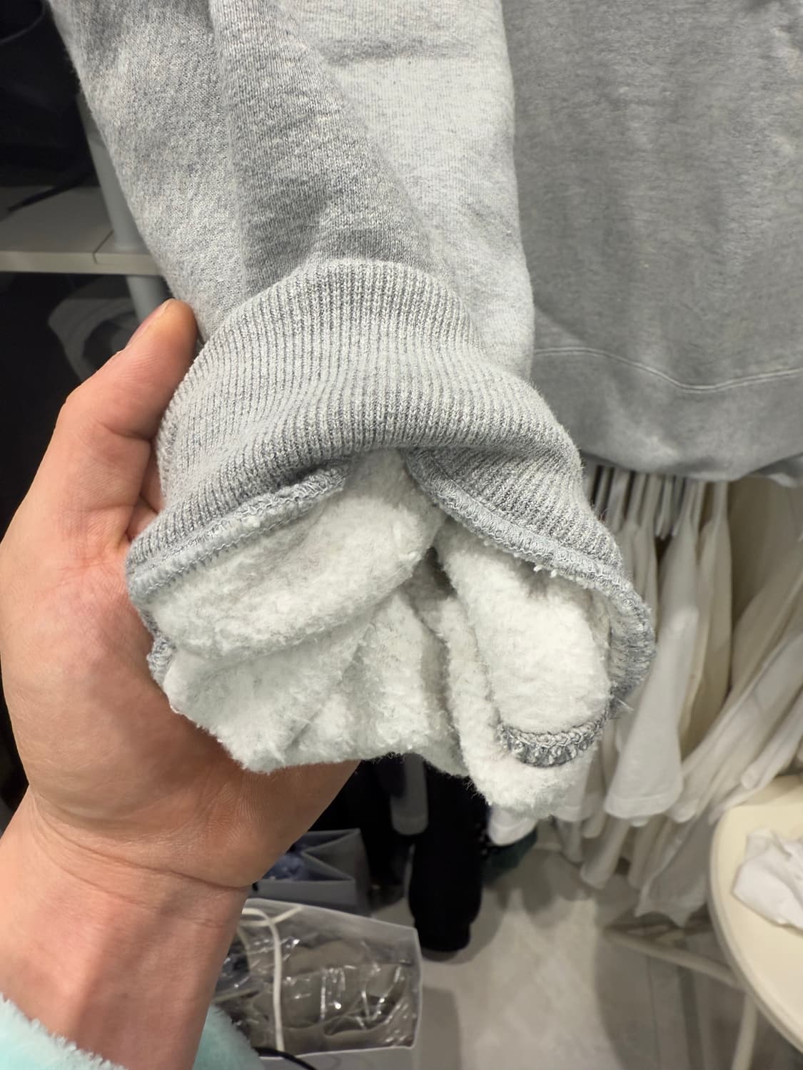 나이키 x 스투시 NRG 플리스 크루넥 다크 그레이 헤더 상품이미지6