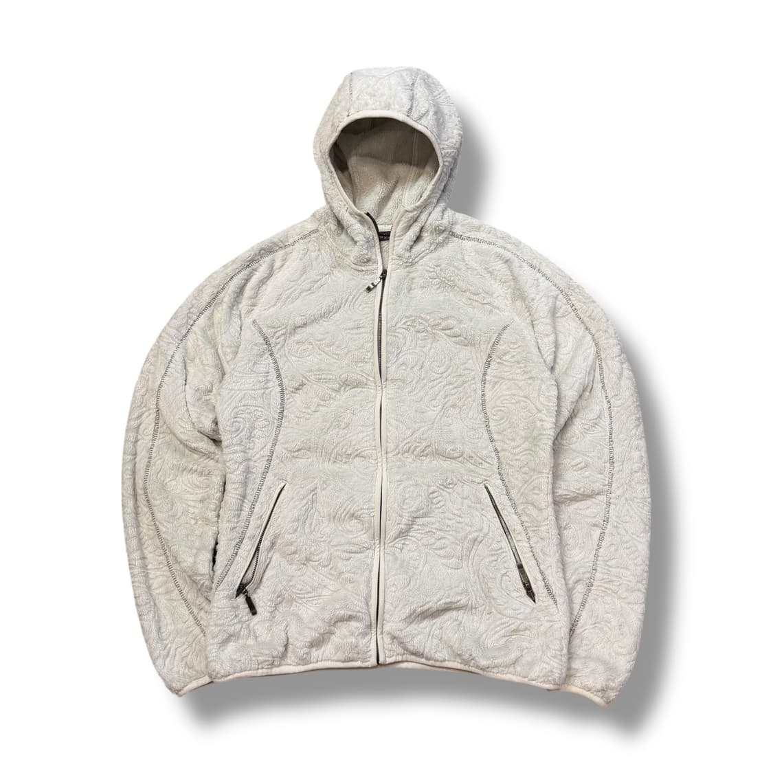 살레와 (W) 페이즐리 패턴 후드 플리스 트레킹 재킷 상품이미지1