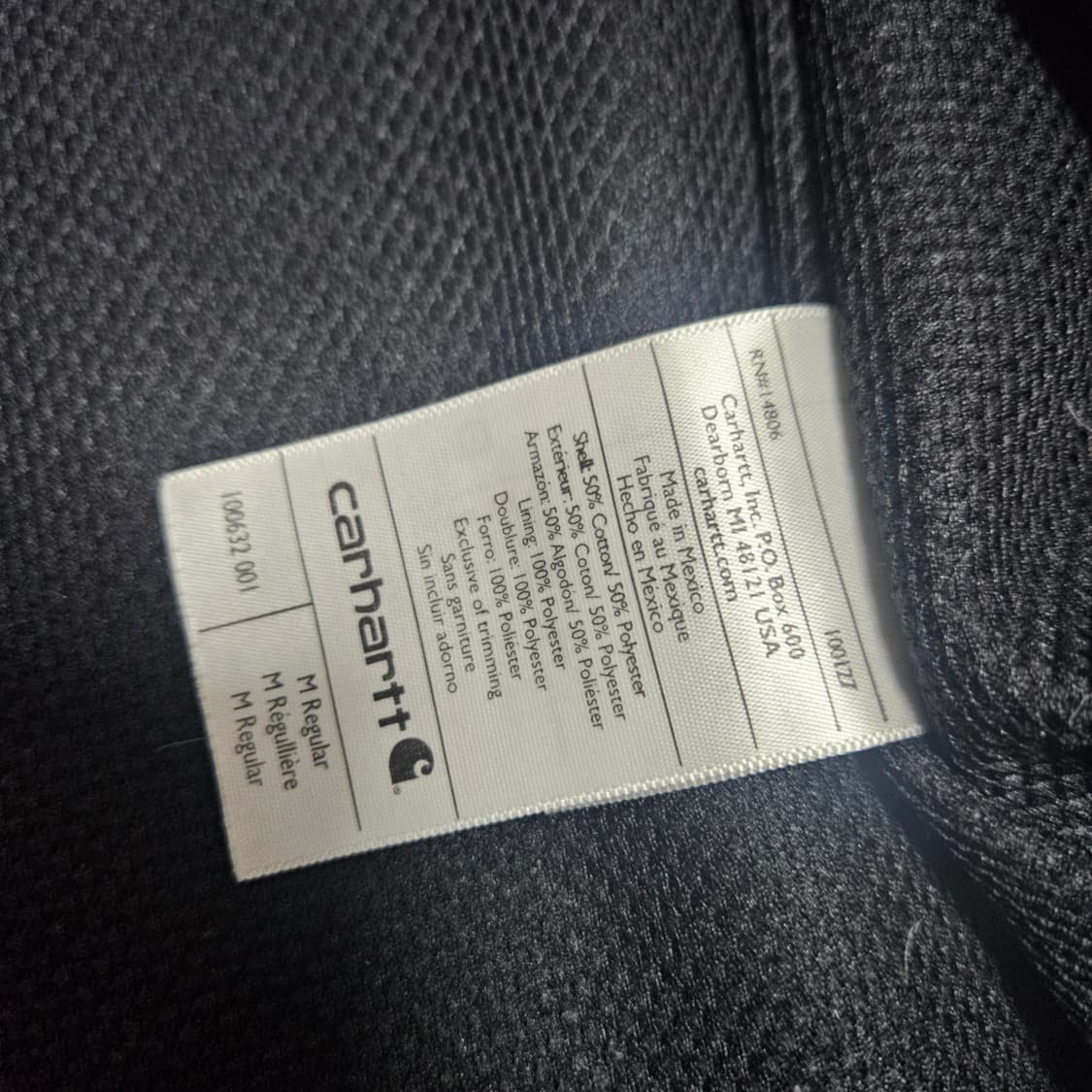 칼하트 써멀 레인디펜더 후드집업 m 상품이미지5