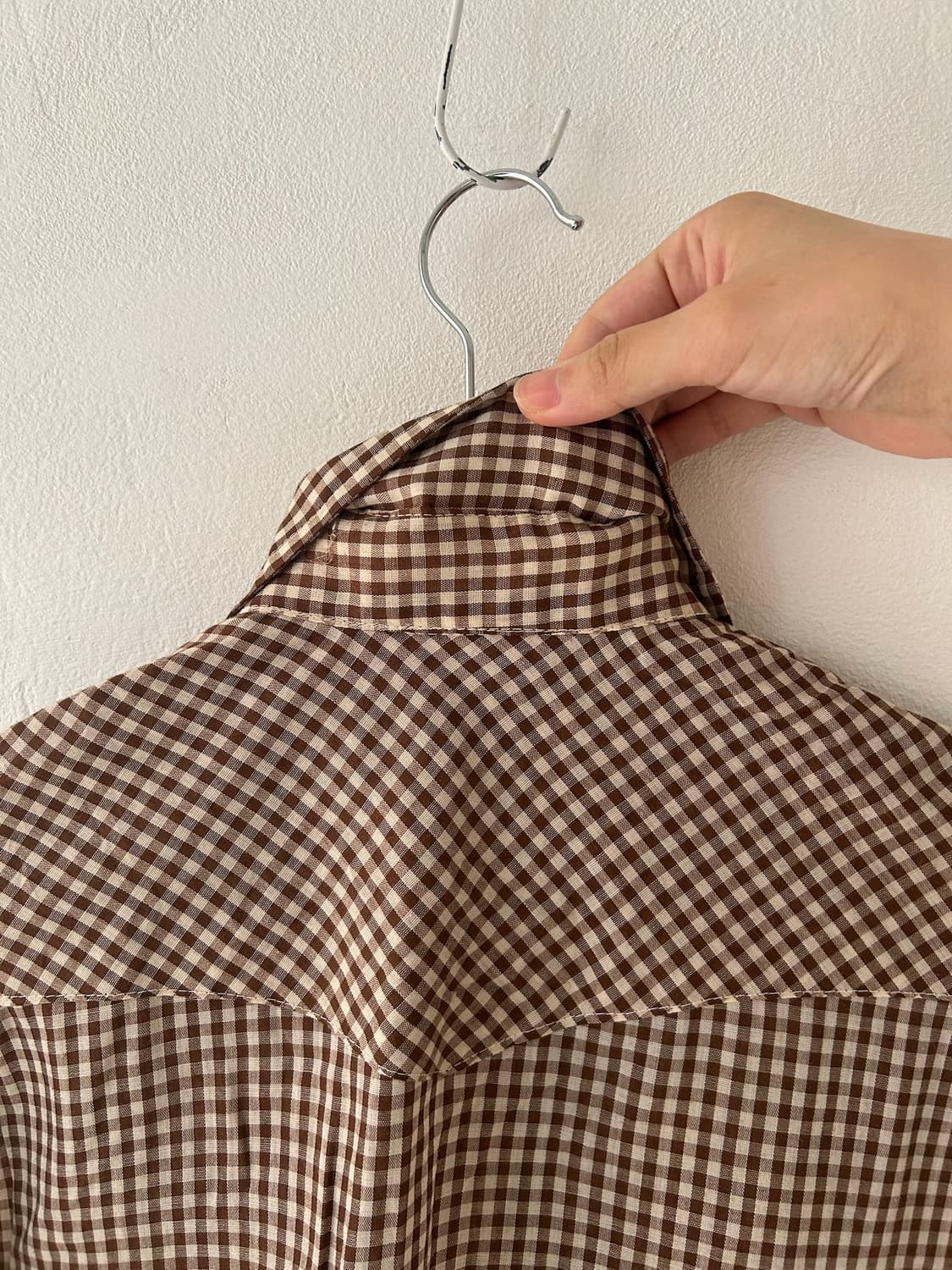 80's vtg Wrangler check  Western shirt. 상품이미지7