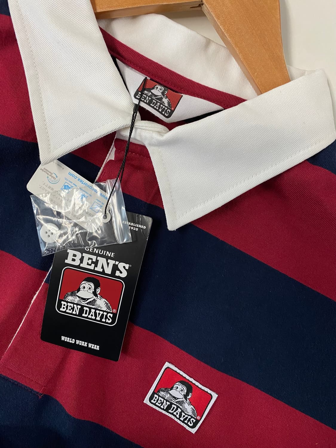 [새상품] 벤 데이비스 BEN DAVIS 카라  럭비 티셔츠 L  상품이미지5