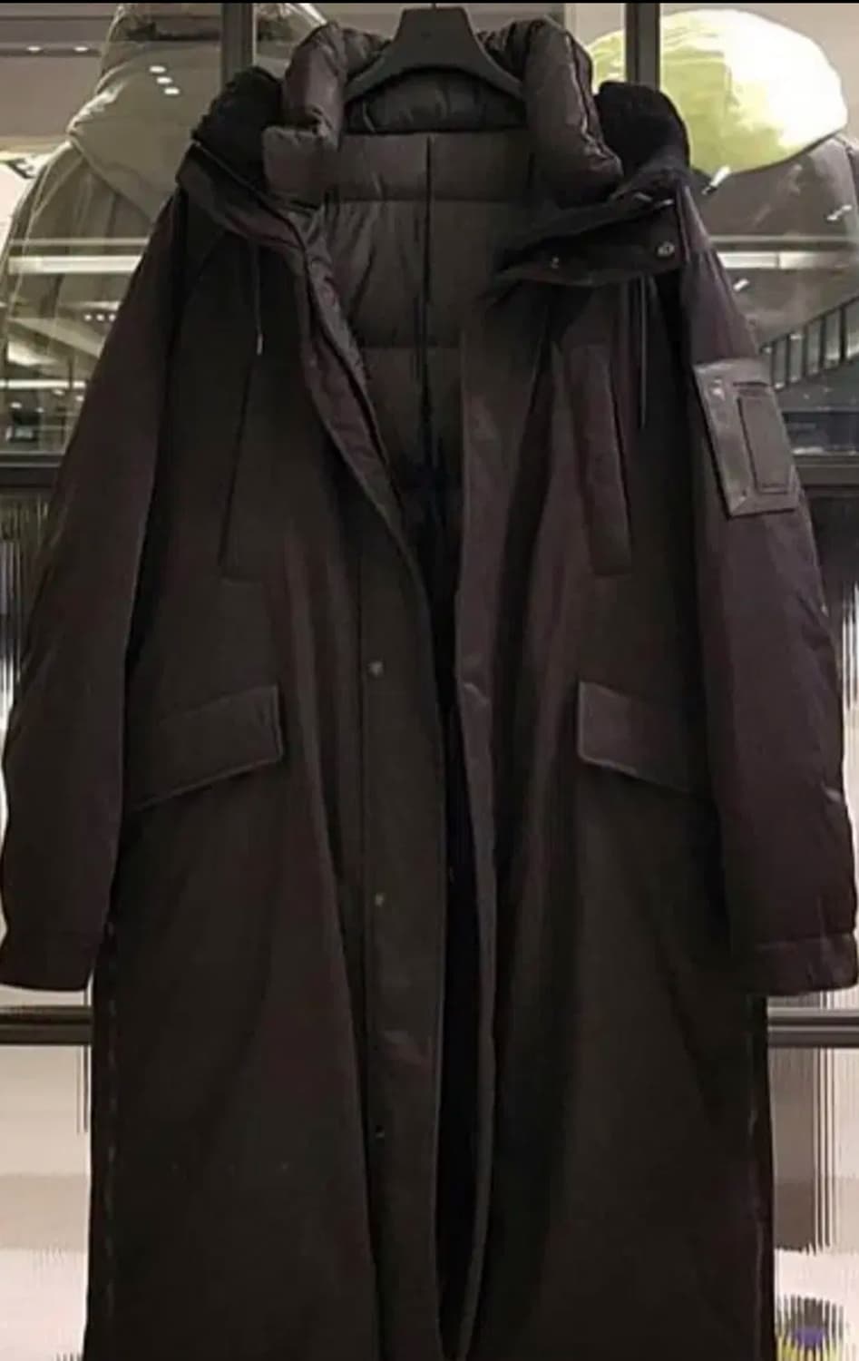 준지 양털 롱패딩 블랙 46 상품이미지1