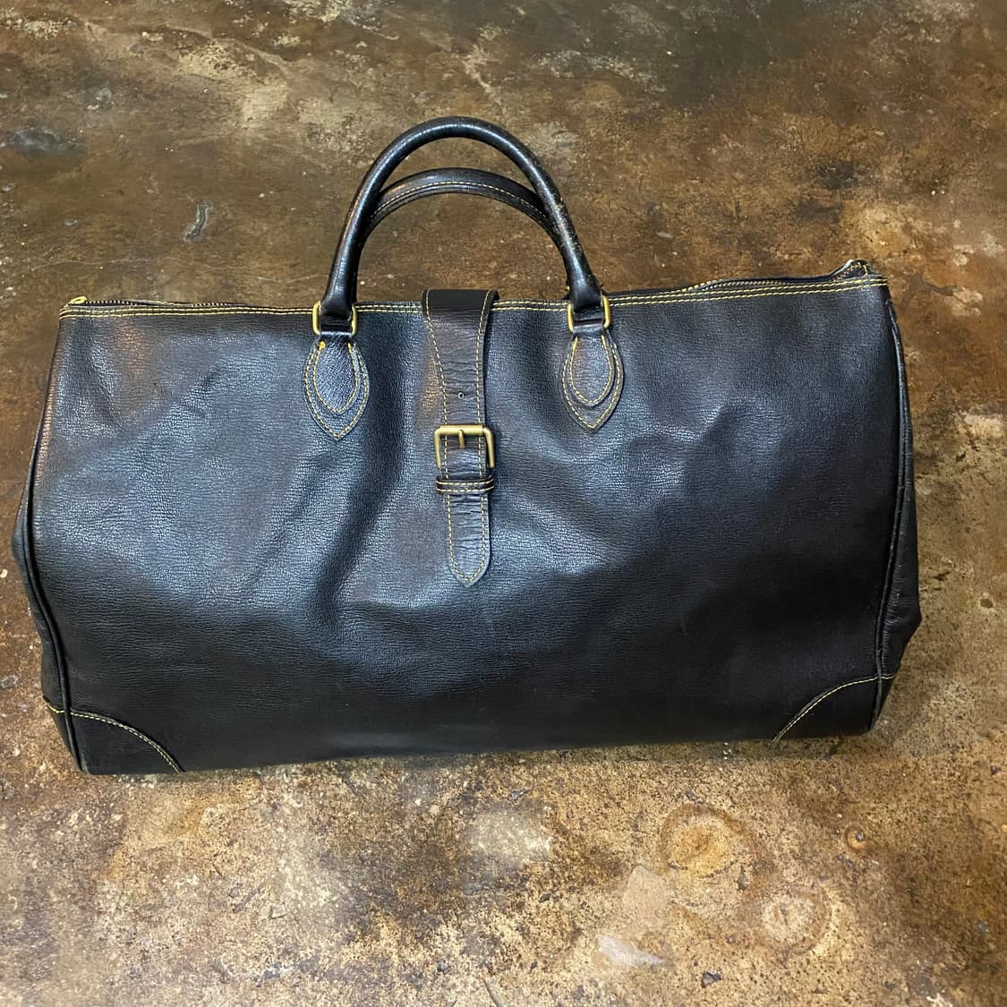 80s 꼼데가르송 가죽 보스턴 백 상품이미지1