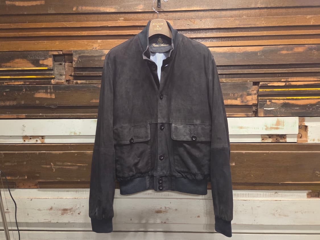 이탈리아 브랜드 FUSARO ANTONIO 스웨이드 해링턴자켓 상품이미지10